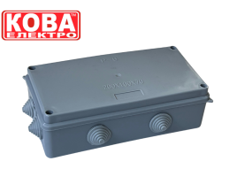 Коробка розподільна герметична Р6 сіра, без клемника, 200х100х70мм